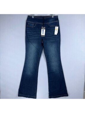Sofia By Sofia Vergara Melissa Super High Rise Flare Jeans Size 12 Blue